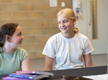 Two learners during their LAMDA Exam