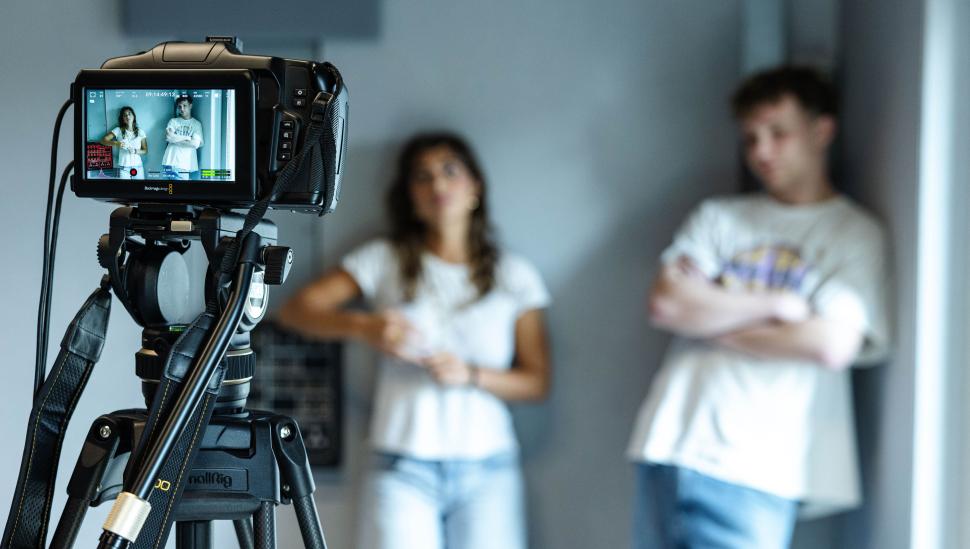 LAMDA short course participants during a screen acting class