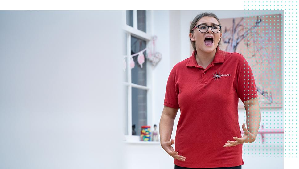 A LAMDA learner taking an exam