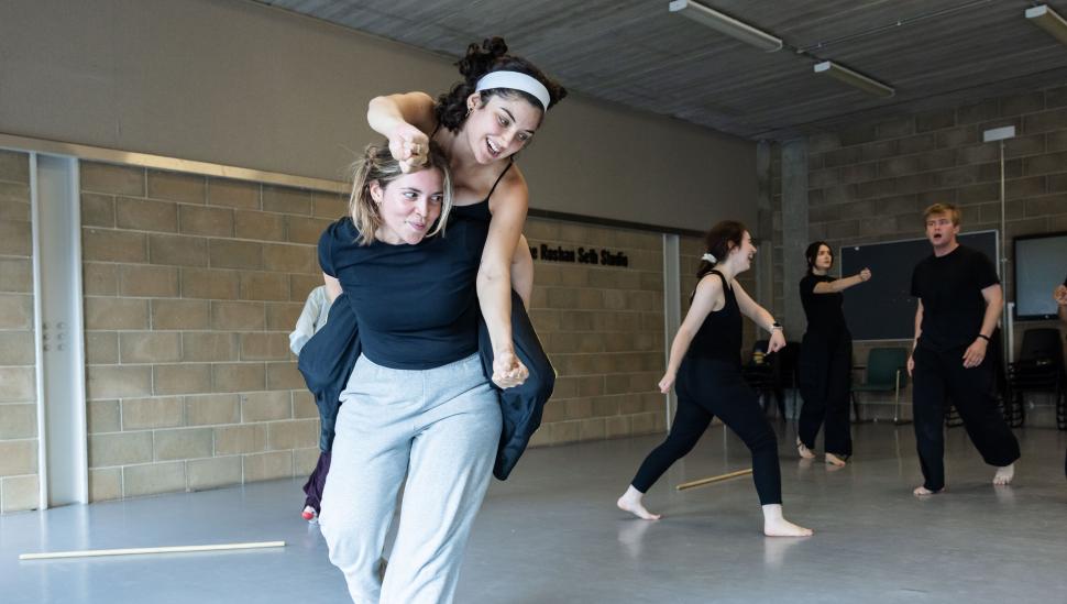 Students enjoying LAMDA's Shakespeare Summer School